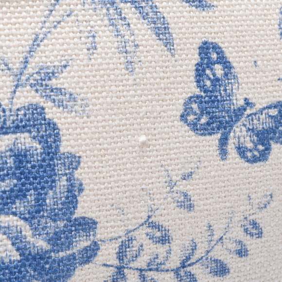 GUCCI Herbarium Flower White Blue Canvas Calf Tote Bag - Picture 9 of 11